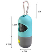 "LED-Leuchten Haustier Kotbeutelspender - Leicht zu Zerreißen, Dicker & Auslaufsicher - Ideal für Hunde & Katzen - Tragbar und Praktisch für Reisen"