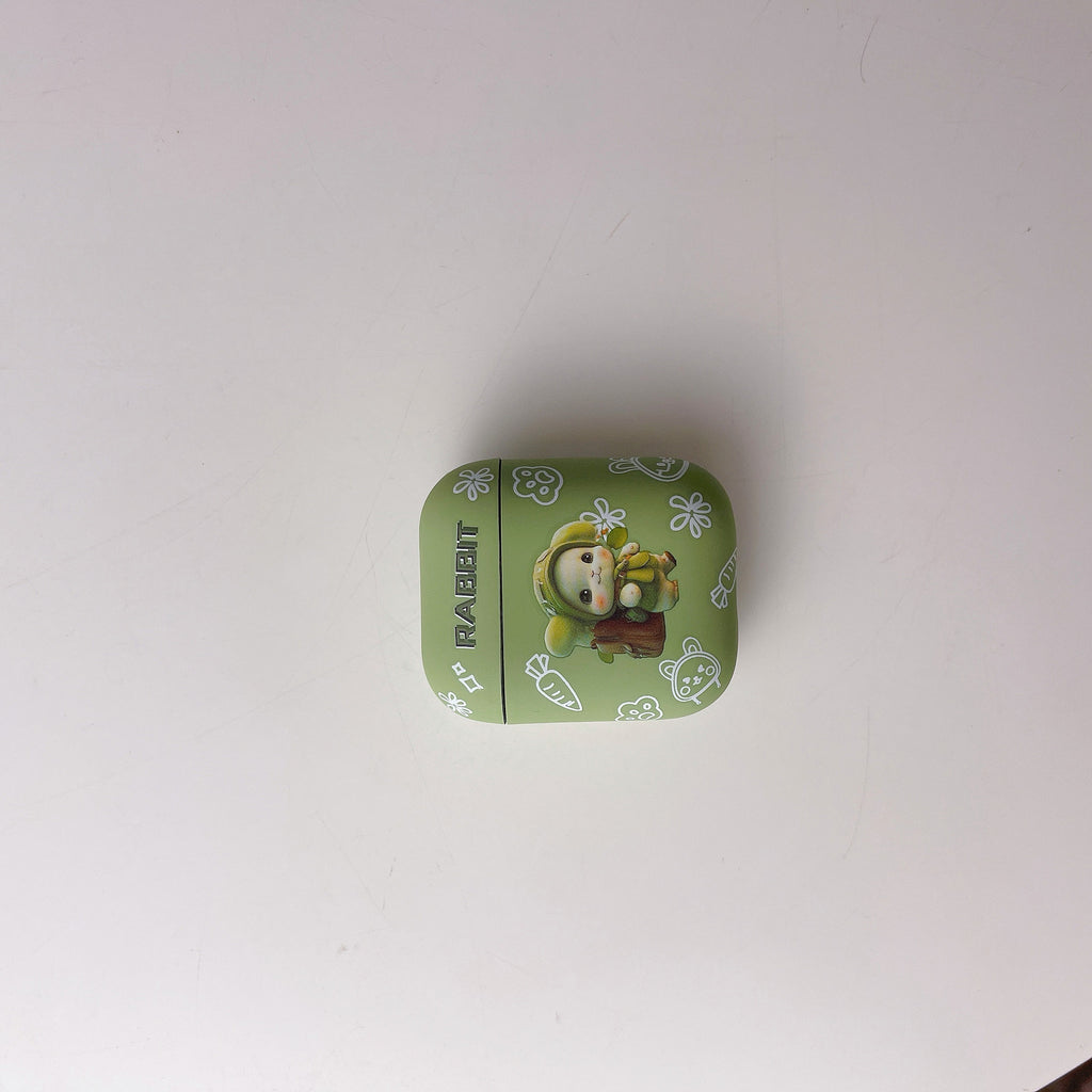 Applicable Pods Cartoon Frosted Water Sticker Earphone Protective Cover 3 Big Eyes Second Generation Earphone Case