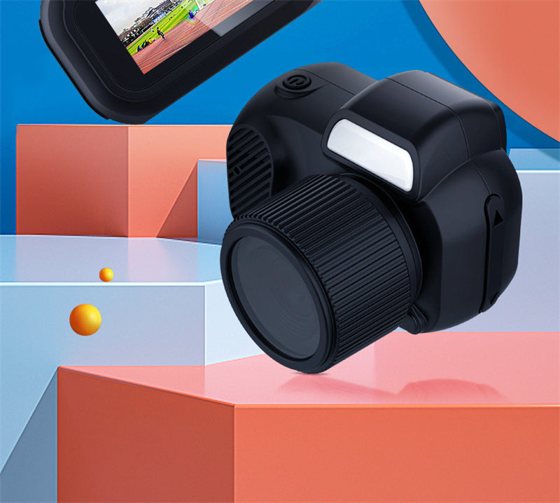 "Retro Mini-Kamera 1080p HD - Tragbare Kamera für Innen- und Außenbereich - Ideales Geschenk für Feiertage - Unterstützt Video und MicroSD bis zu 512GB"