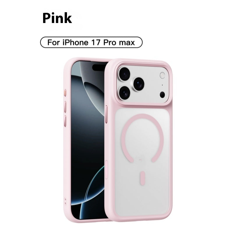 "Robuste Magnetische Handyhülle in Matt-Optik, Stoßfest und Fingerabdruckresistent für iPhone - Erhältlich in Vielfältigen Farben"