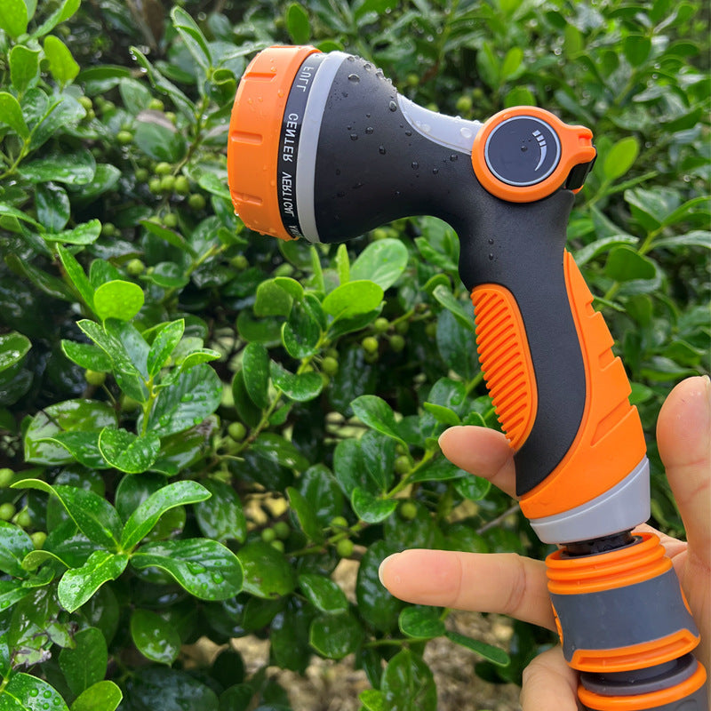 "Vielseitige Gartenblumen-Wasserpistole - Stilvolles Design, Langlebig & Funktionell für Gartenbewässerung und Autowäsche"