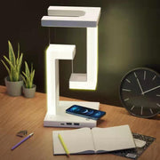 "Designer Balance-Lampe mit kabelloser Smartphone-Ladefunktion und magnetischem Schwebeeffekt für Zuhause und Büro"