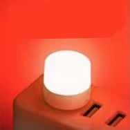 "Tragbare Mini USB Nachtlicht, LED Augenschutz Leselampe, Runde Buchlampe mit USB-Stecker für Computer & Mobile Power Charging"