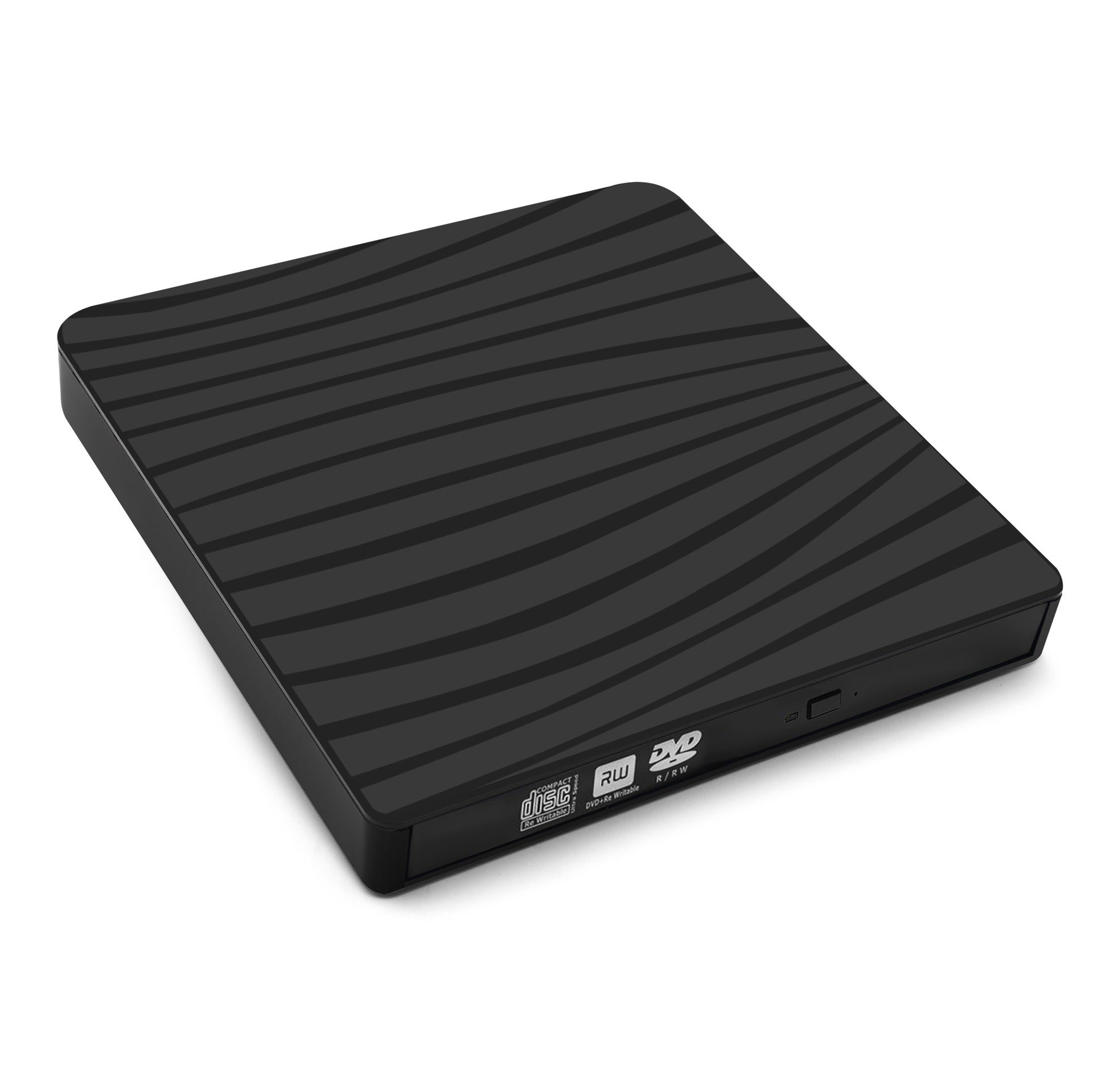 "Ultra-Dünner USB 3.0 Typ-C Externer DVD-Brenner - Hochgeschwindigkeits-Universell für Desktops und Laptops, Zebra-Muster"