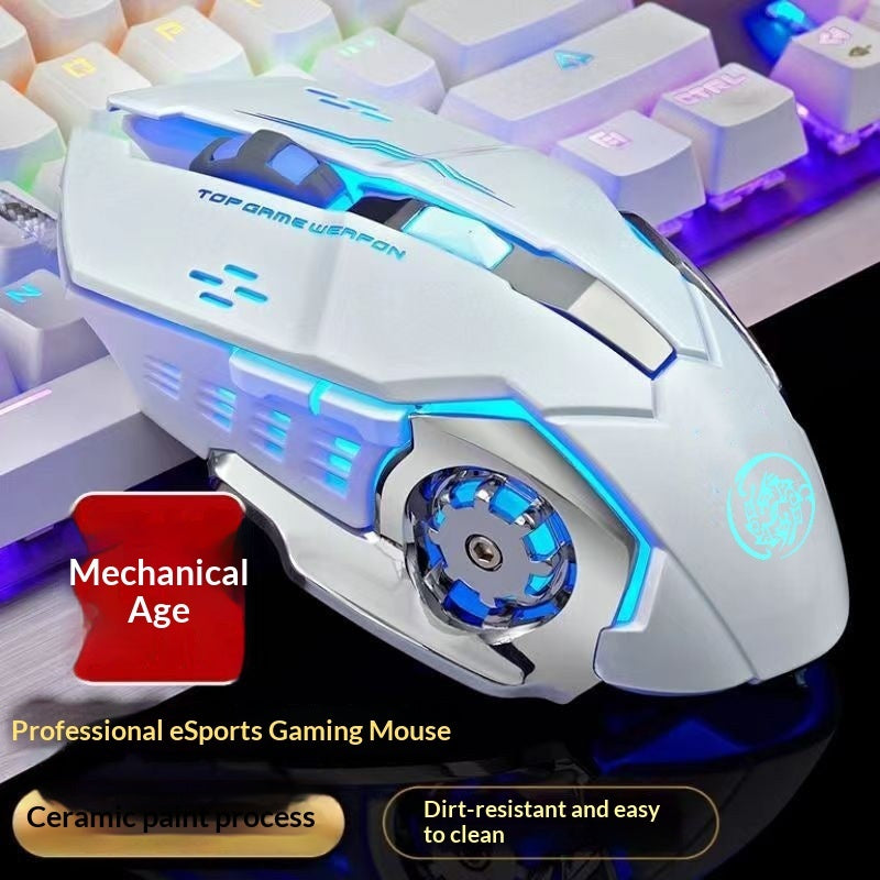"Präzise Kabelgebundene Gaming-Maus mit Wiederaufladbarer Bluetooth-Funktion - Ideal für Laptops"