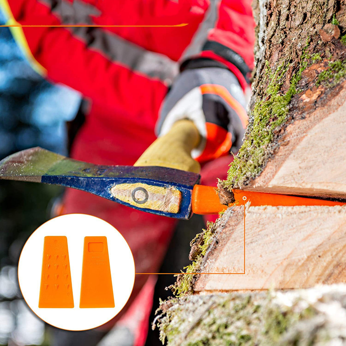"Leistungsstarke Logging Wedges von Chainsaw Companion - Hochwertiges Universalzubehör für Forst- und Landwirtschaftsprojekte"