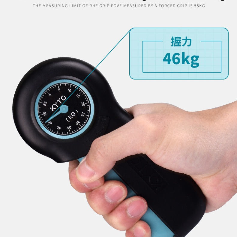 "Professionelle Kraft-Dynamometer Handgreifer in Blau-Schwarz und Grau-Schwarz - Perfekt zum Trainieren von Handgelenk und Fingern"