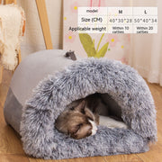 "Splice Tragbares Haustiernest: Kuscheliges, Wärmendes & Feuchtigkeitsbeständiges Hund- und Katzenbett für Herbst und Winter, Leicht zu Reinigen, Dekorativ"