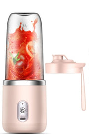 "Tragbarer 6-Klingen-Mini-Saftpresse Mixer: Smoothie-Zubereiter, Obstquetscher & Eiszerkleinerer, USB aufladbar, 140W Leistung, Dunkelblau"