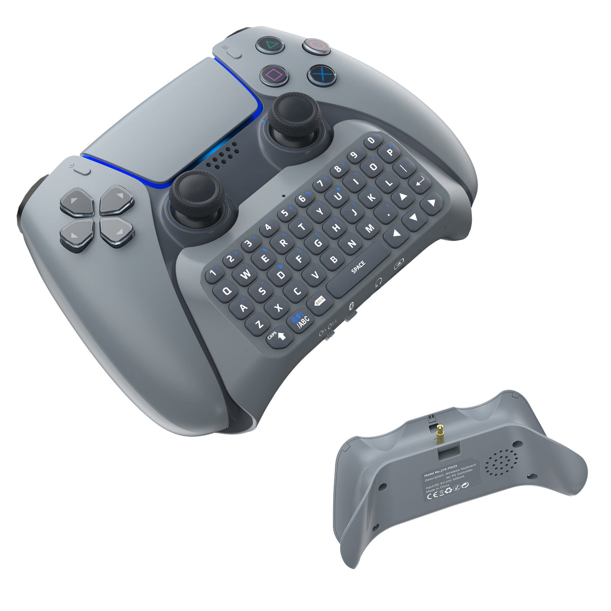 "Bluetooth Tastatur mit Sprachchat Funktion, Tragbar und Leichtgewichtig, ABS Material - Inklusive Ladekabel"