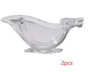 "Ergonomisches Acryl Zitronenpresse - Elegantes Vogel Design, Umweltfreundlich und Einfach zu Reinigen Küchenhelfer"