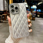 "Silberne Wasserwellen-Handyhülle, Anti-Fall und Anti-Fingerprint, Kompatibel mit iPhone 11, 12, X, 14, XR, XS Max und mehr"