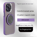 "Farbenfrohe 360° Drehbare Magnetische Handyhülle mit Klebehalterung und Legierungslinsenschutz für iPhone - Stoßfest, Wärmeableitung, Anti-Fall, Anti-Fingerabdruck"