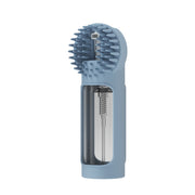 "Multifunktionale 2-in-1 Silikon Haustier-Badebürste in Grau und Blau"