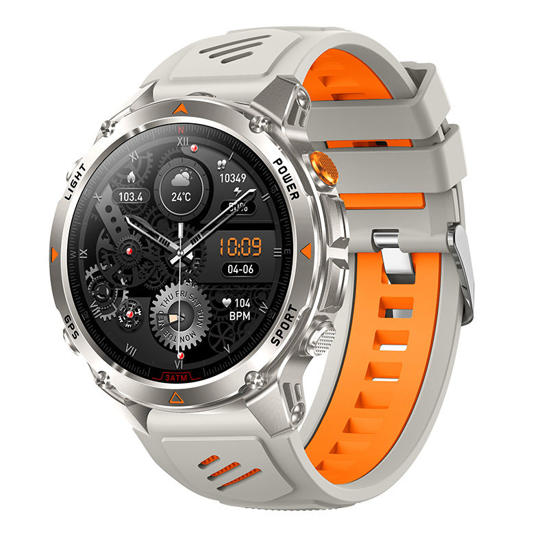 "Multifunktions-Smartwatch mit GPS, Taschenlampe, Kompass, Bluetooth-Anruf - Sportuhr für Draußen in Verschiedenen Farben"
