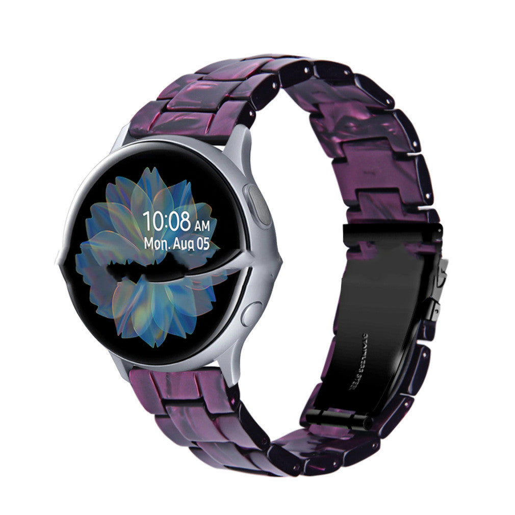 "Vielseitiges Resin Armband für Smartwatches - Kompatibel mit Samsung und Non-Samsung Marken in Vielfältigen Farben"