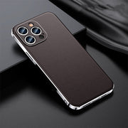 "Premium Echtleder Schutzhülle für iPhone - Elegant & Vielfarbig, Kompatibel mit iPhone 11 bis 15 Pro Max"