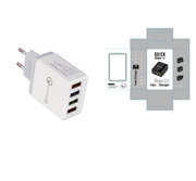 "Schnell-Ladegerät USB 3.0 mit 4 Ports, Kompatibel mit iPhone, Huawei & Mehr, Tragbare Wandladegerät für Zuhause und Reise"