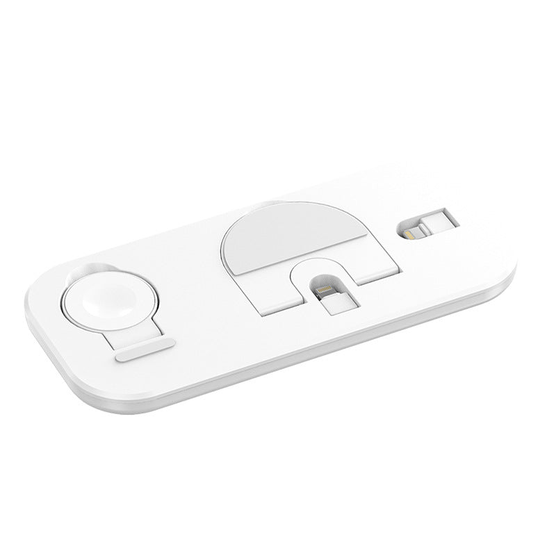 "Tragbares Drahtloses Ladegerät mit Faltbarem Handyhalter - 30W Gesamtleistung, Ideal für Apple Produkte"
