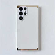 "Premium Geschäftiges Handyhülle für Samsung - Frosted & Electroplated TPU+PC Hülle - Vielfältige Farbauswahl"
