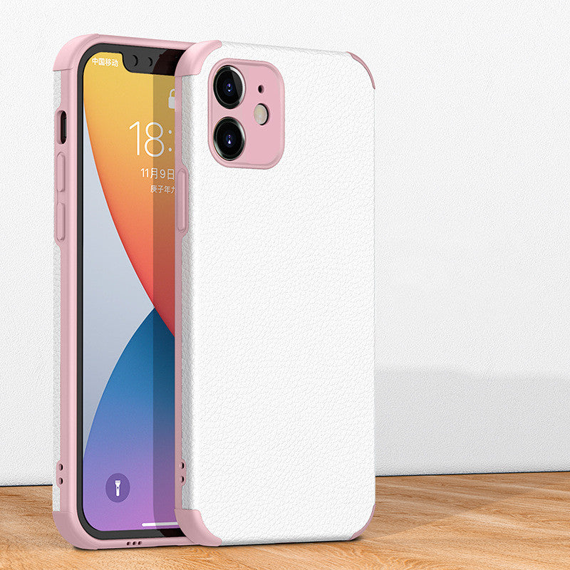 "Hochwertige Leder-TPU Handyhülle, Kompatibel mit Apple iPhone - Business-Stil, Injektionsverfahren, Verschiedene Farben"