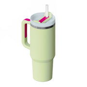 "40oz Edelstahl-Isolierbecher mit Strohhalm und Tragegriff, BPA-frei, Leckfest, Ideal für Auto und Reisen, Große Kapazität"