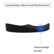 "Ergonomische Mauspad mit Handgelenkauflage aus Silikon, Rutschfest & Bionisches Design für Büro und Gaming - Unterstützt Handgelenkgesundheit"