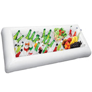 "Wiederverwendbarer Sommer Aufblasbarer Wasserbar-Tisch: PVC-Luftkissen für Essen und Getränke, Perfekt für Poolpartys und Grillabende"