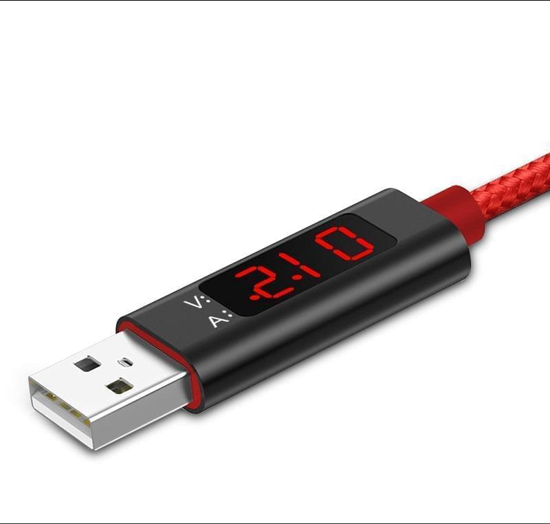 Ladekabel mit Anzeige für Iphone oder USB-C
