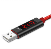 Ladekabel mit Anzeige für Iphone oder USB-C