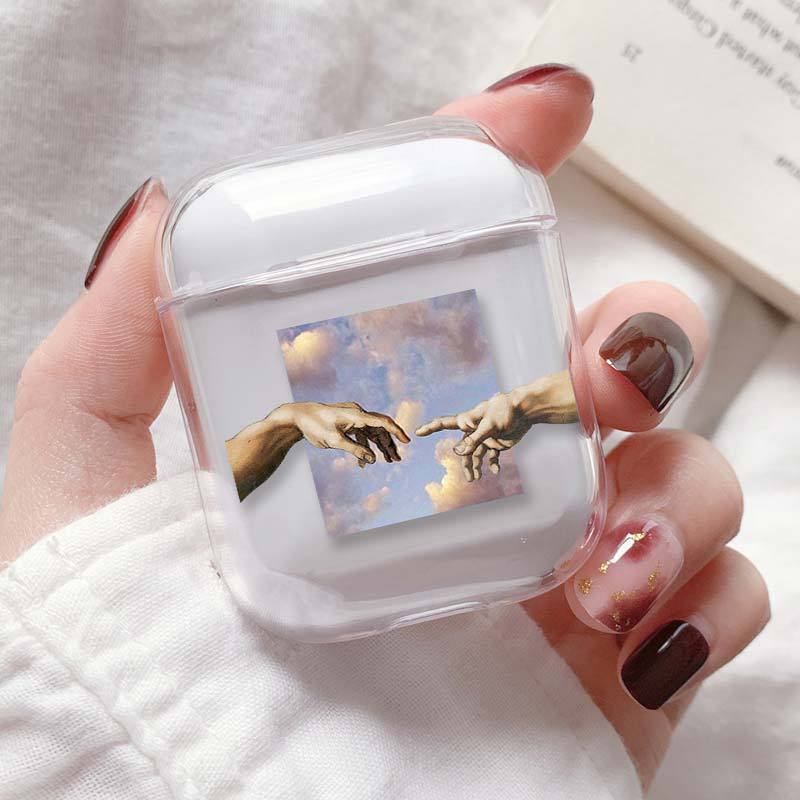 "Transparente Schutzhülle für AirPods, Kompatibel mit Apple, aus Kunststoff"
