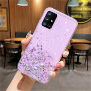 "Samsung Handyhülle aus Silikagel mit Rosa Sternverlauf - Rückabdeckung im Europäischen und Amerikanischen Stil"