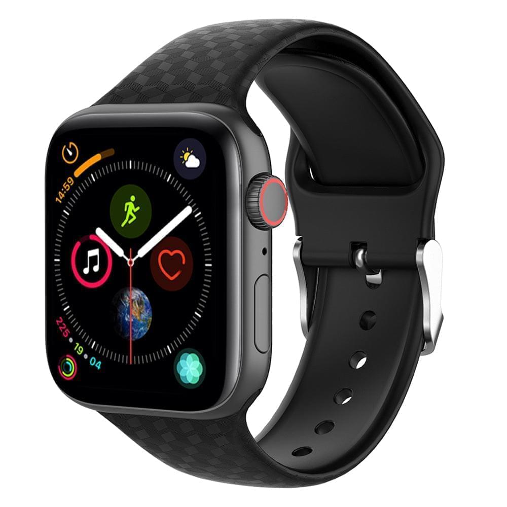 "Premium Silikonarmband mit 3D-Muster für Apple Smartwatch