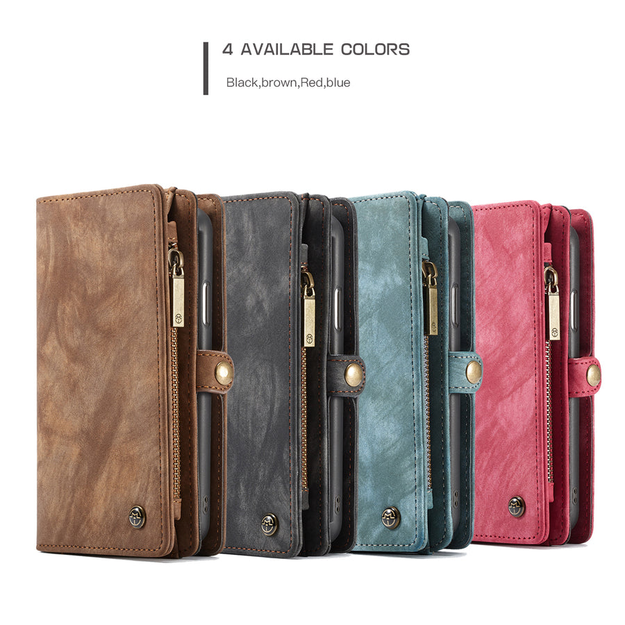 "Multifunktions-Handgemachte Leder Handyhülle Flip Wallet für Samsung S20 / S21+ und andere Modelle - Business Stil, Mehrere Farben"
