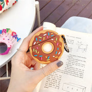 "Silikon Donut Design Hülle für Apple AirPods Pro - Umweltfreundlich, Stoßfest, Schmutzabweisend mit Staubstecker"