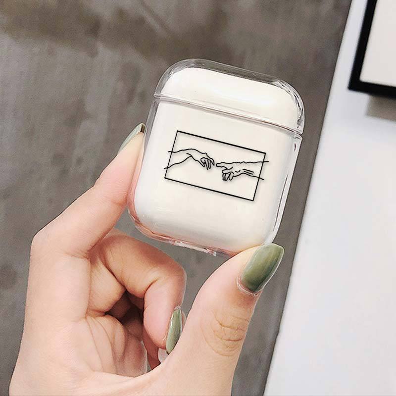 "Transparente Schutzhülle für AirPods, Kompatibel mit Apple, aus Kunststoff"
