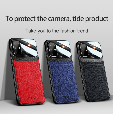 "Premium Leder Stoßfeste Hülle für Samsung S20 - Minimalistisches Design und Hochwertige Verarbeitung"