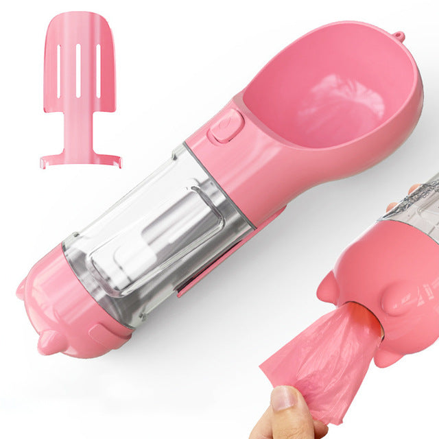 "Tragbarer Haustier-Reisebecher Kleine One in Rosa/Blau/Grün/Apricot, 300ml Fassungsvermögen, ABS Kunststoff"