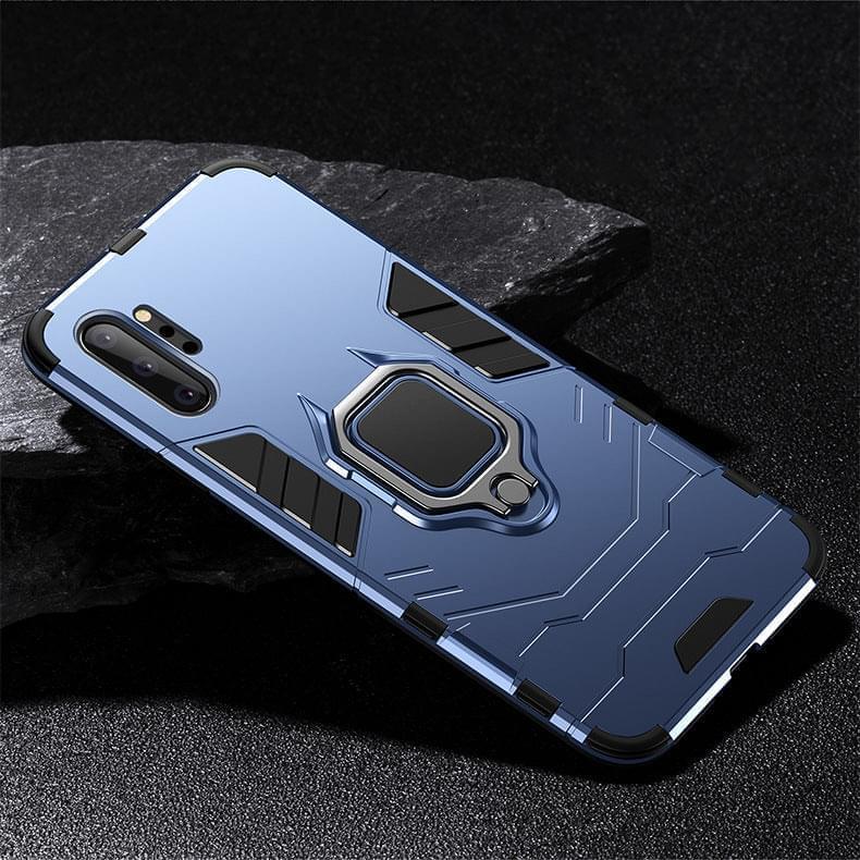 "Stilvolle Iron Man Magnetische Handyhülle aus PC+Metall für Samsung - Einfarbig, Injektionsverfahren"