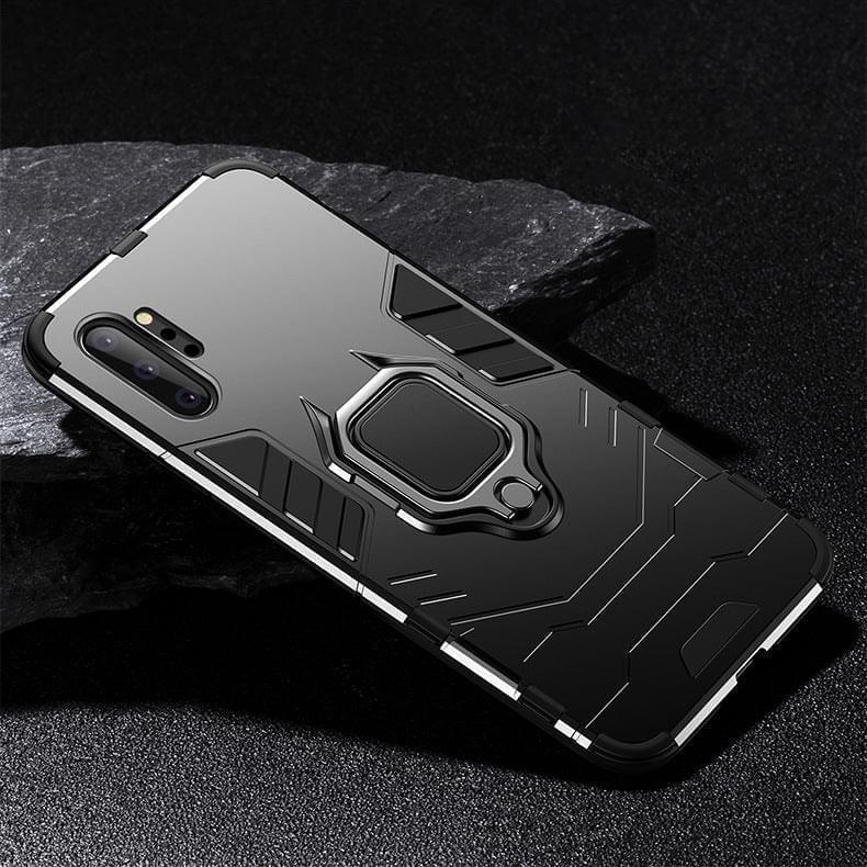 "Stilvolle Iron Man Magnetische Handyhülle aus PC+Metall für Samsung - Einfarbig, Injektionsverfahren"