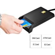 "DM-HC65 USB Smart Card Reader - Universalles Lesegerät für Bank-, SIM- und ID-Karten, Unterstützt Windows & Mac"