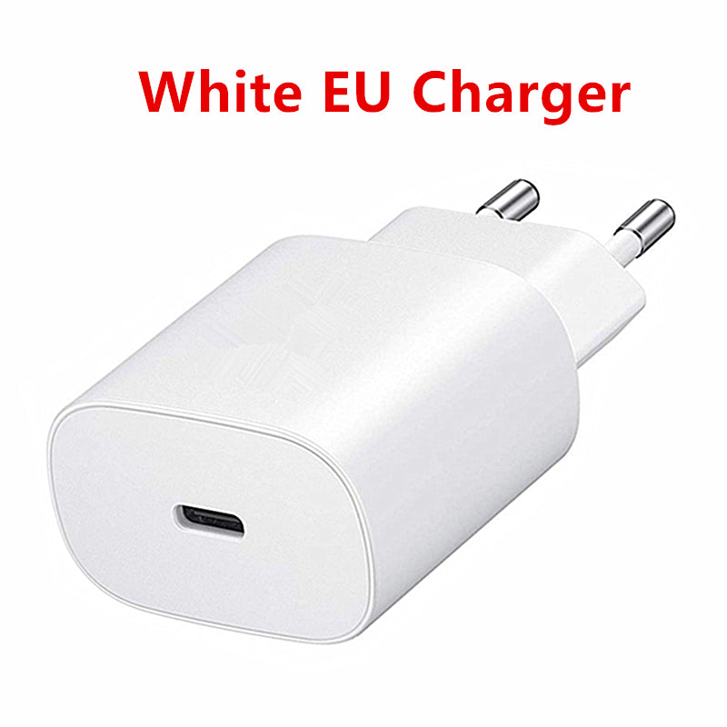 "Schnellladegerät 25W/45W PD mit EU/US-Standard, Reiseladegerät, USB-Schnittstelle, inkl. Type-C-Datenkabel"