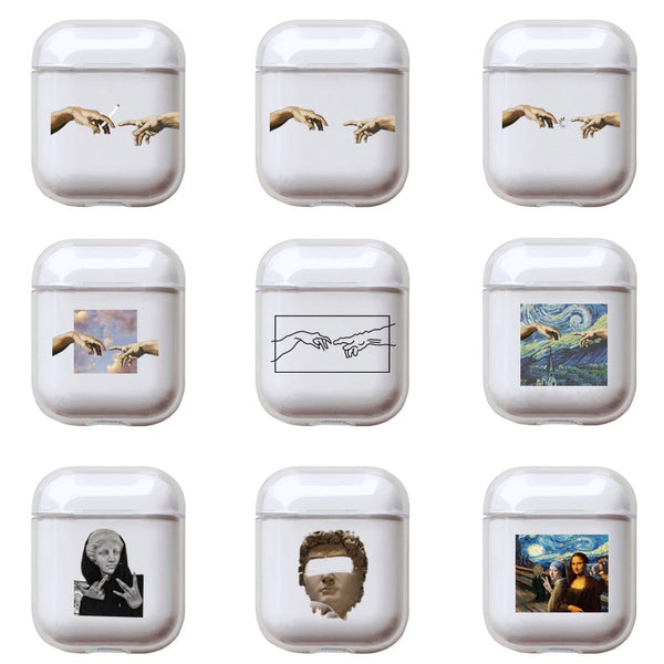 "Transparente Schutzhülle für AirPods, Kompatibel mit Apple, aus Kunststoff"