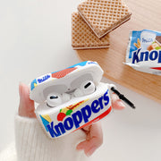 "Kreativer Keks AirPods Pro Hülle Silikonhülle - Kompatibel mit Apple, Für AirPods 1/2 und Pro/3 Generation, Oreo-Farbe mit Haken"