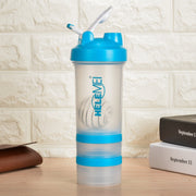 "Umweltfreundlicher Protein Shaker Becher 600ML - Doppelwandig, Hochtemperaturbeständig, Auslaufsicher"