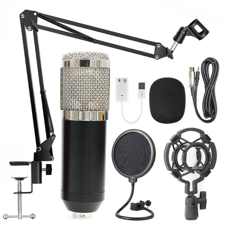 "BM-800 Profi Mikrofonständer Set mit Super Shock Membran & Hochtemperatur-Sprüh-Technologie"