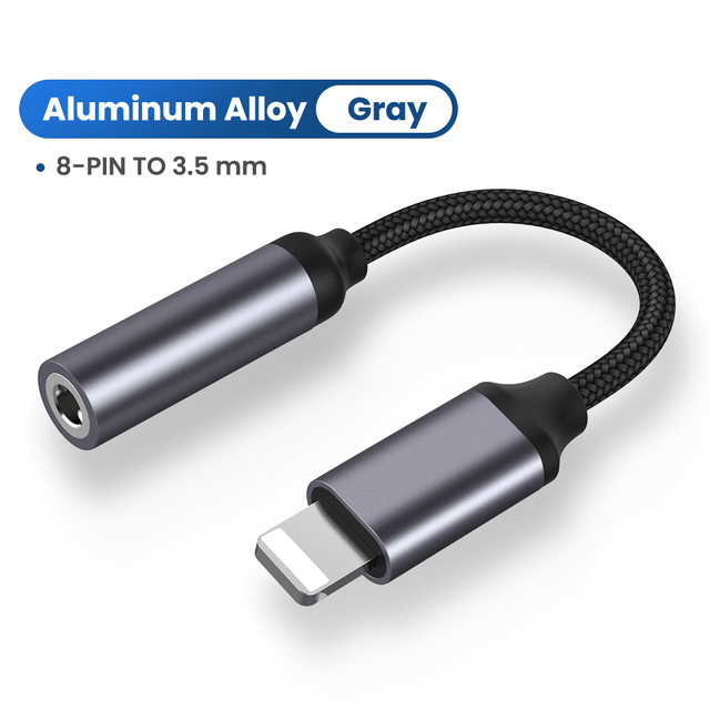 "Hochkompatibles 8-Pin auf 3,5mm Jack AUX-Kabel - Ideal für iPhone Modelle und USB-C Geräte"