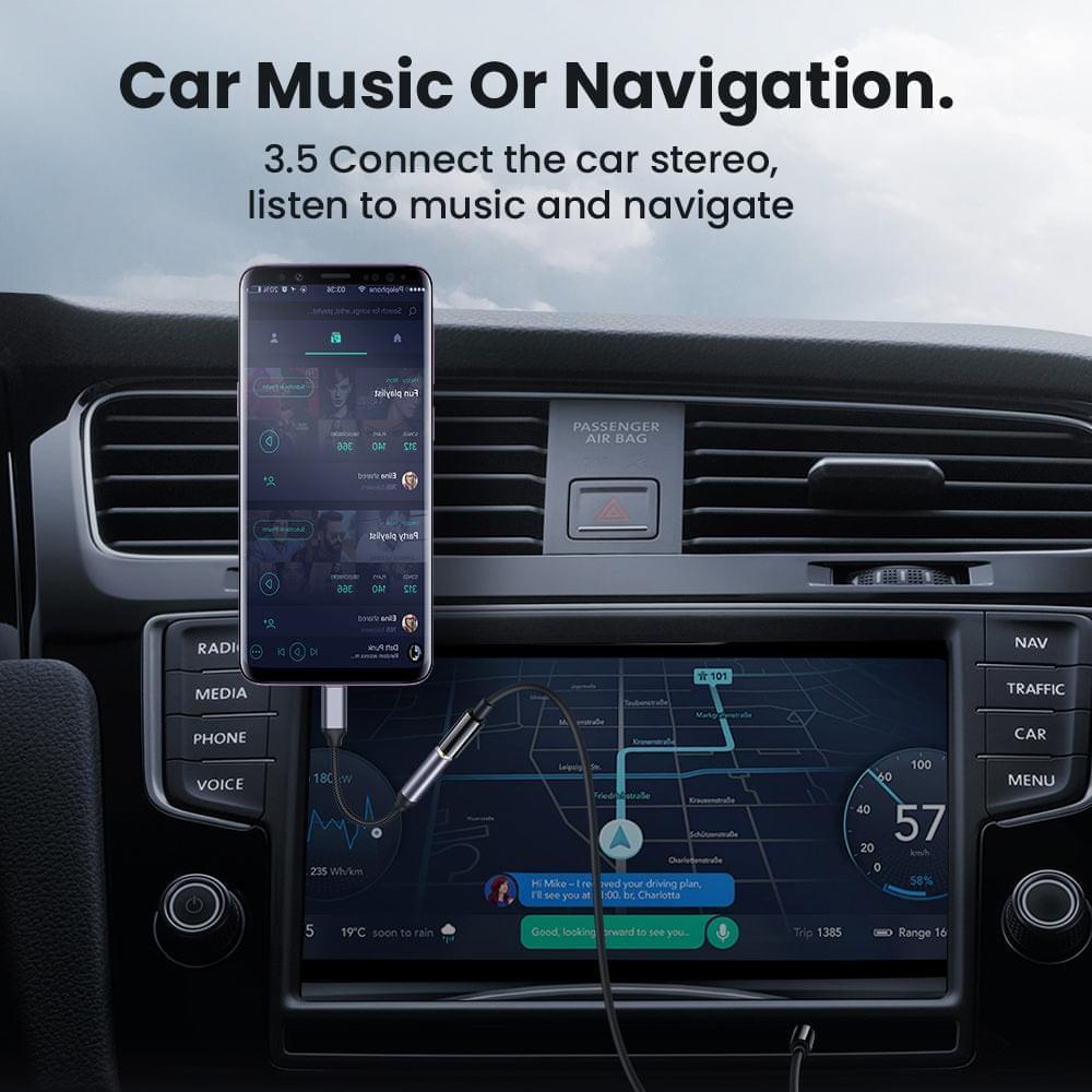 8 Pin To 3.5mm Jack AUX Cable  -Für Appel oder USB-C