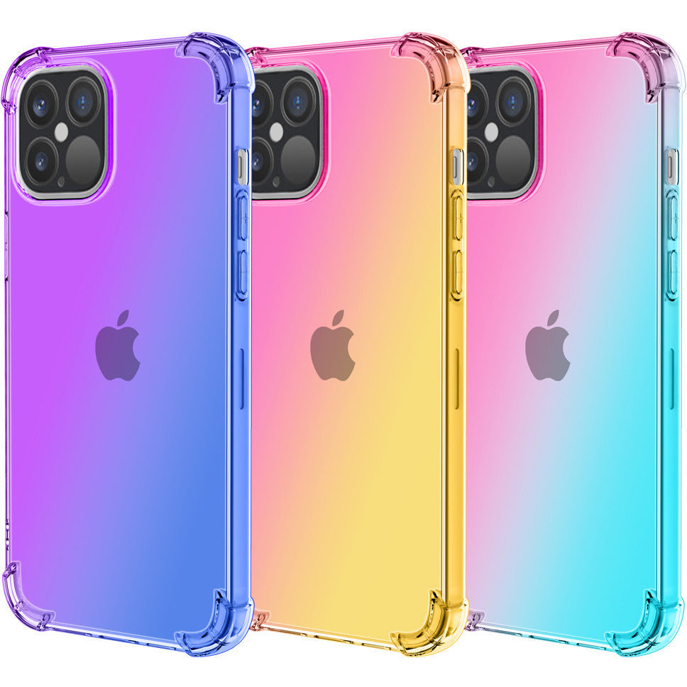 Quadrangle Drop Proof Schutzhülle mit Farbverlauf für iPhone 12 – Stoßfest & Stylisch