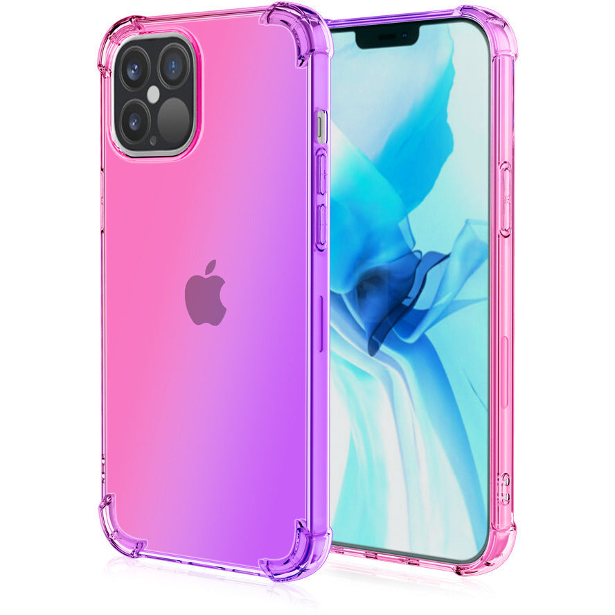 Quadrangle Drop Proof Schutzhülle mit Farbverlauf für iPhone 12 – Stoßfest & Stylisch